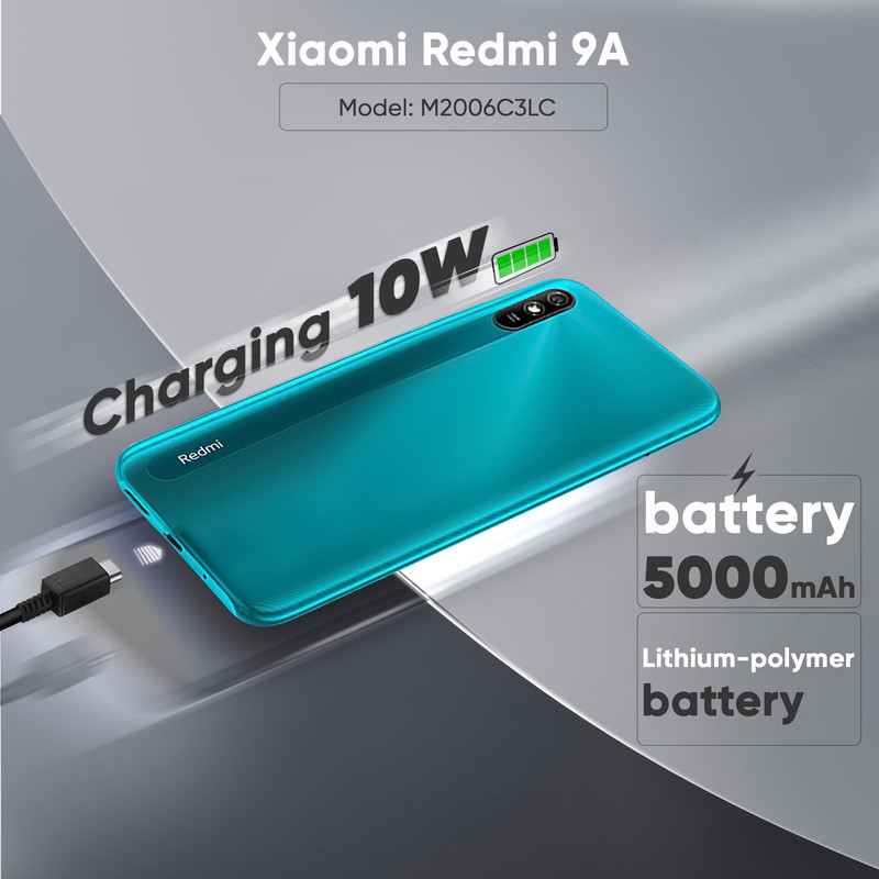 گوشی موبایل شیائومی مدل Redmi 9A M2006C3LC دو سیم‌ کارت ظرفیت 64 گیگابایت و رم 4 گیگابایت