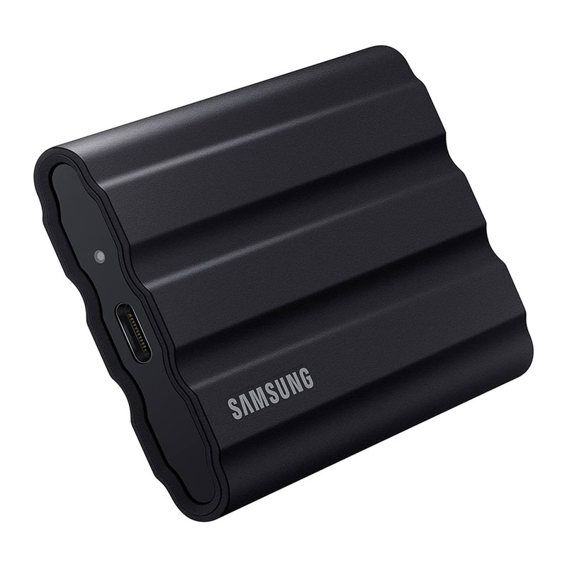 اس اس دی اکسترنال سامسونگ مدل T7 SHIELD ظرفیت 1 ترابایت رابط USB 3.2 Gen2 رنگ بژ