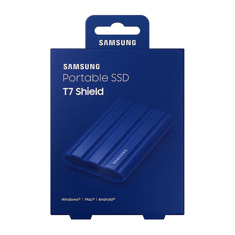 اس اس دی اکسترنال سامسونگ مدل T7 SHIELD ظرفیت 1 ترابایت رابط USB 3.2 Gen2 رنگ بژ